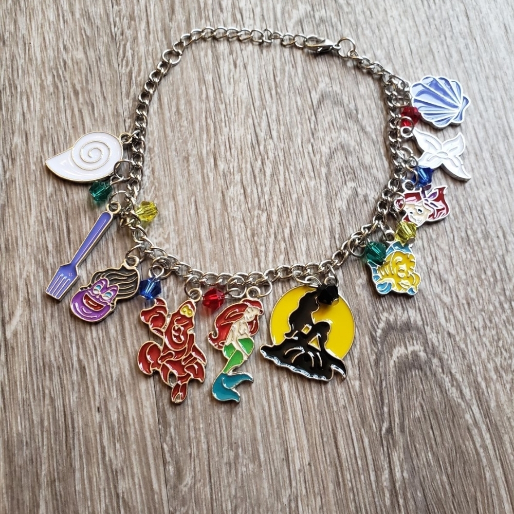 The Little Mermaid Charm Bracelet Brand New Never Worn In Original Packaging
